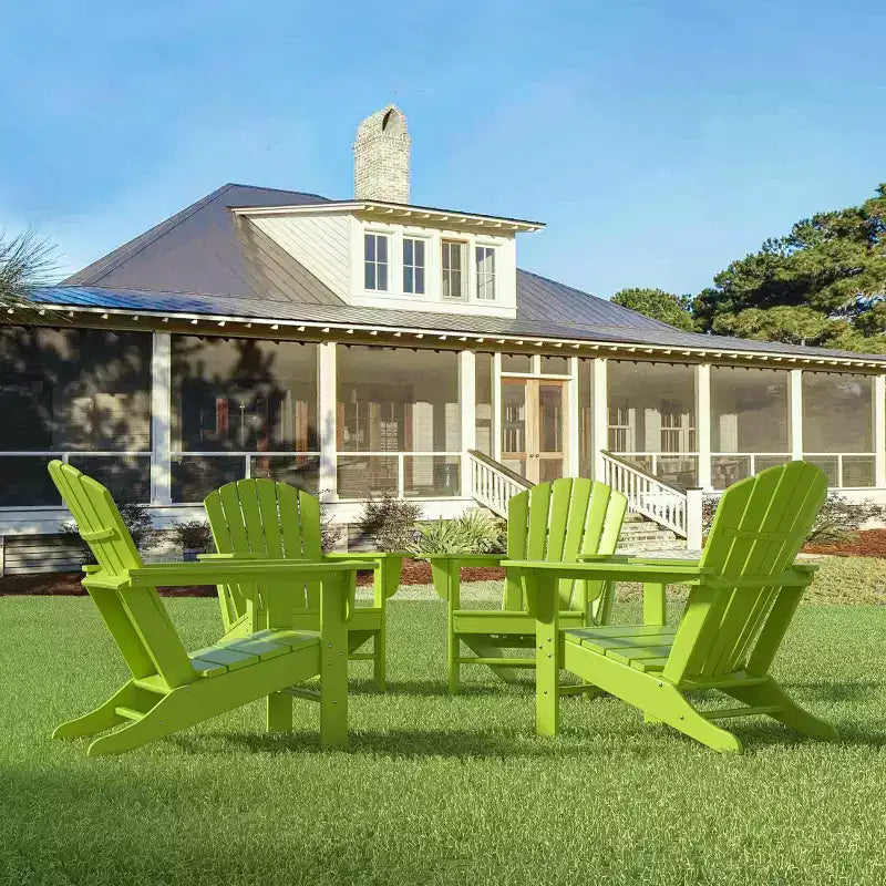 WestinTrends Chaises Adirondack d'extérieur en PEHD Dylan pour patio (Lot de 4)