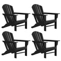 WestinTrends Chaises Adirondack d'extérieur en PEHD Dylan pour patio (Lot de 4)