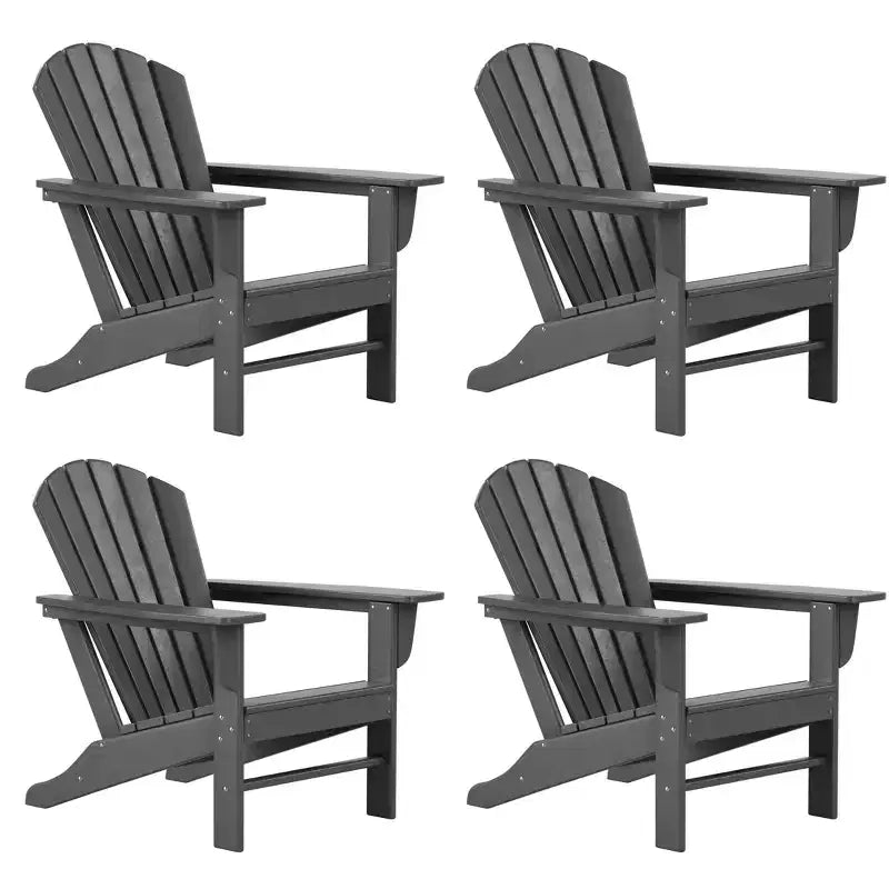 WestinTrends Dylan HDPE Sedia Adirondack da Esterno (Set da 4)