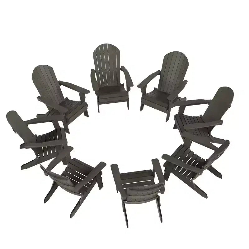 WestinTrends Tuscany HIPS Outdoor Folding Adirondack Chair (Set of 8)