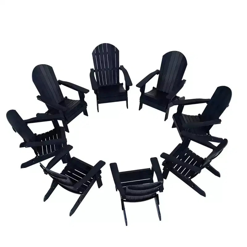 WestinTrends Sedia Adirondack Pieghevole da Esterno Tuscany HIPS (Set da 8)