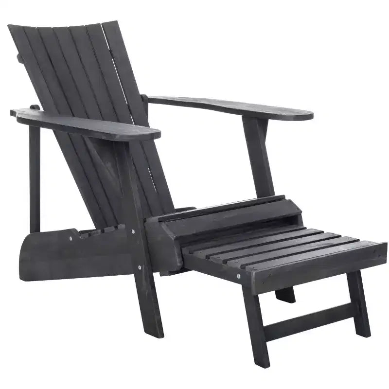 Poltrona Adirondack Merlin con poggiapiedi a scomparsa da interno/esterno - PAT6760 - Safavieh