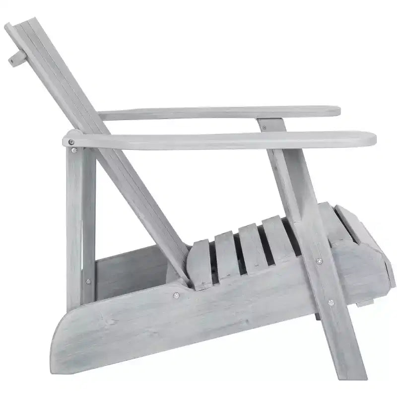 Poltrona Adirondack Merlin con poggiapiedi a scomparsa da interno/esterno - PAT6760 - Safavieh