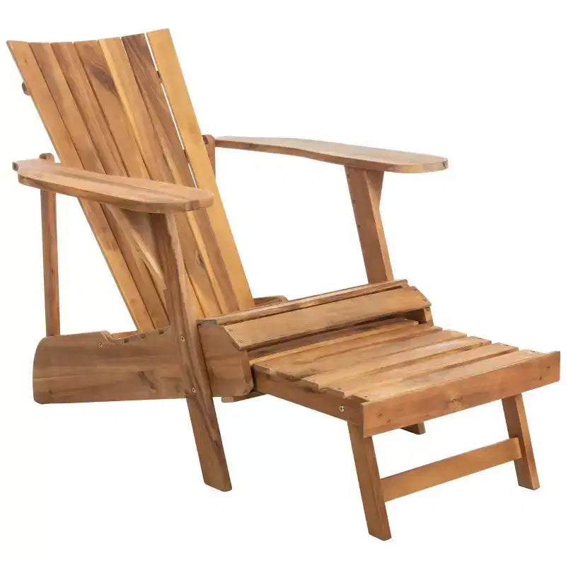 Poltrona Adirondack Merlin con poggiapiedi a scomparsa da interno/esterno - PAT6760 - Safavieh