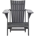 Poltrona Adirondack Merlin con poggiapiedi a scomparsa da interno/esterno - PAT6760 - Safavieh