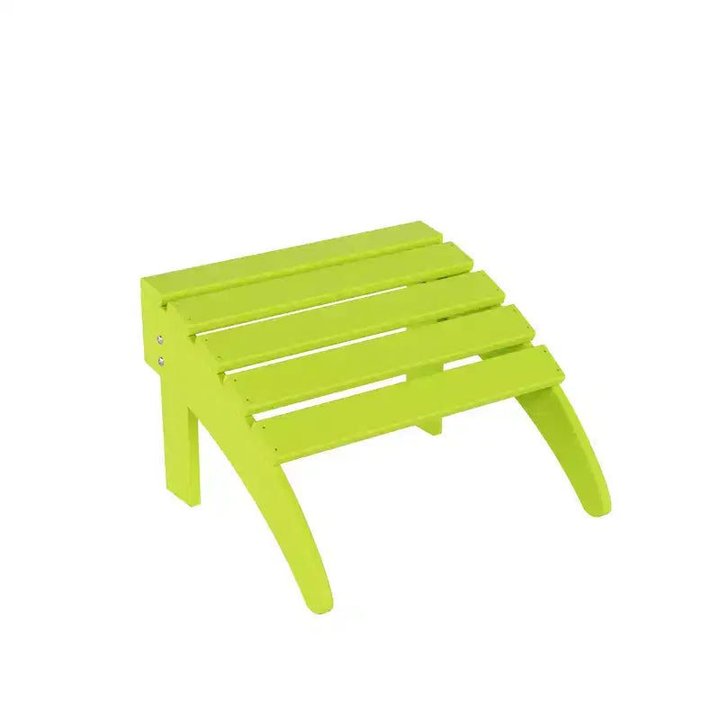 WestinTrends Malibu Sedia Adirondack Pieghevole da Esterno in HDPE con Pouf (Set da 2 Pezzi)