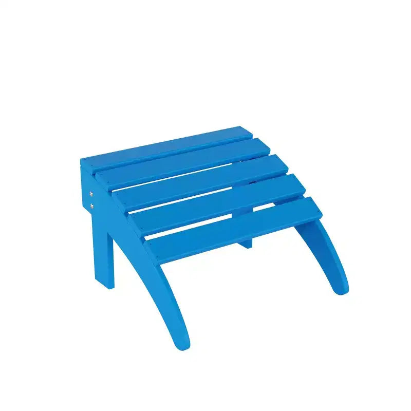 WestinTrends Malibu Sedia Adirondack Pieghevole da Esterno in HDPE con Pouf (Set da 2 Pezzi)
