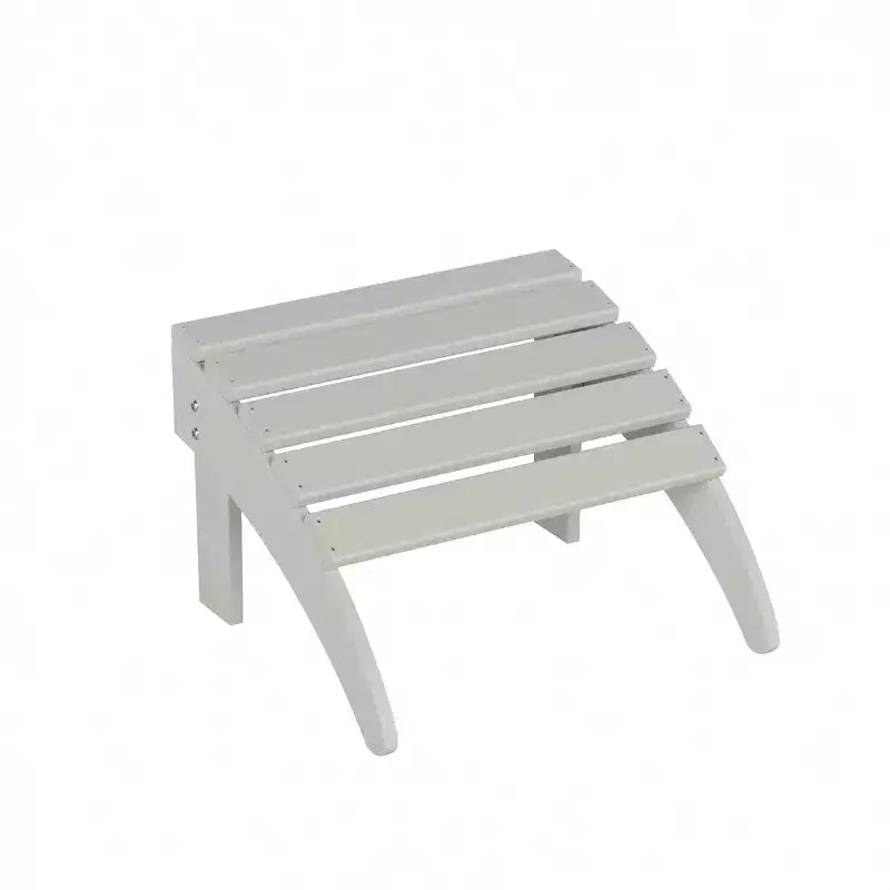 WestinTrends Malibu Sedia Adirondack Pieghevole da Esterno in HDPE con Pouf (Set da 2 Pezzi)