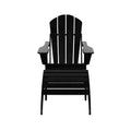 WestinTrends Malibu Sedia Adirondack Pieghevole da Esterno in HDPE con Pouf (Set da 2 Pezzi)