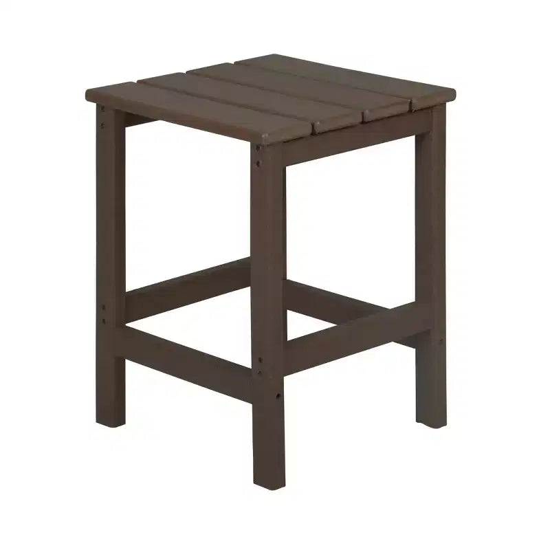 WestinTrends Malibu Set Sedia Adirondack Pieghevole da Esterno in HDPE con Tavolino (Set da 2 Pezzi)