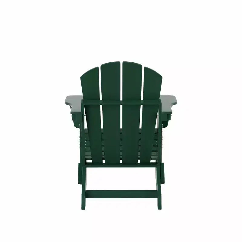 WestinTrends Malibu Set Sedia Adirondack Pieghevole da Esterno in HDPE con Tavolino (Set da 2 Pezzi)