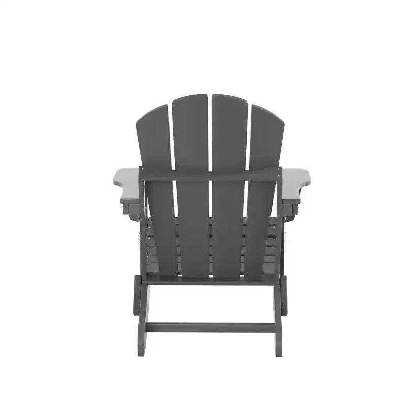 WestinTrends Malibu Set Sedia Adirondack Pieghevole da Esterno in HDPE con Tavolino (Set da 2 Pezzi)