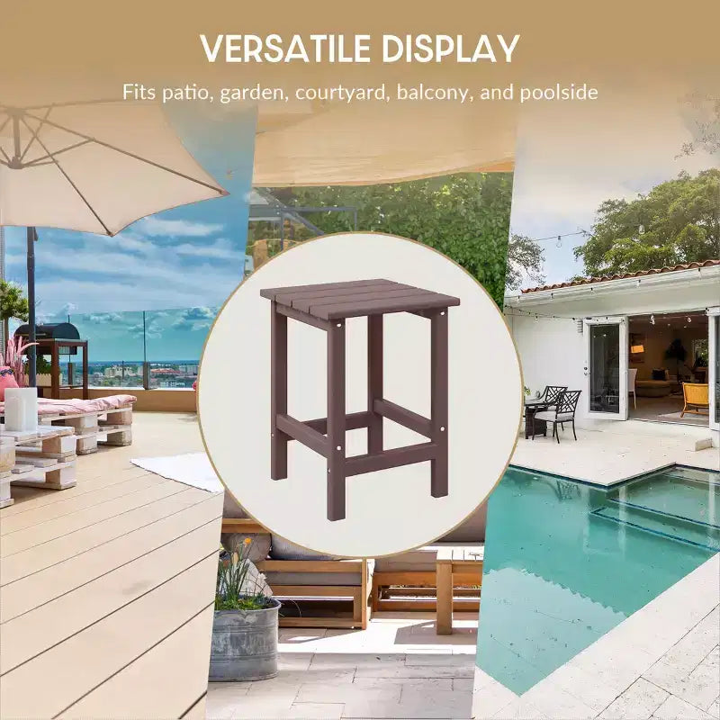 WestinTrends Malibu HDPE Set Conversazione Pieghevole da Esterno in Poly Adirondack (3 Pezzi)