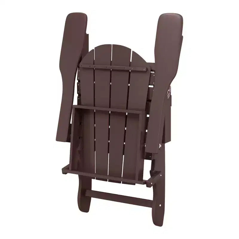WestinTrends Malibu HDPE Set Conversazione Pieghevole da Esterno in Poly Adirondack (3 Pezzi)