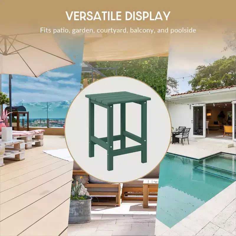 WestinTrends Malibu HDPE Set Conversazione Pieghevole da Esterno in Poly Adirondack (3 Pezzi)