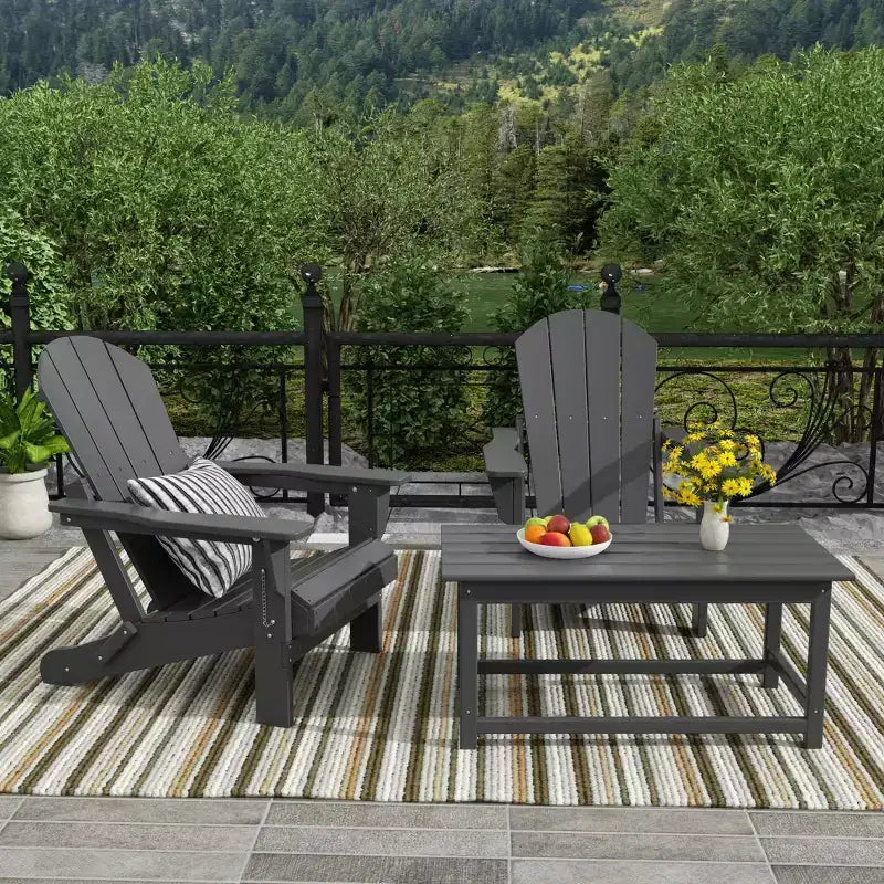 WestinTrends Set da conversazione Adirondack da esterno 3 pezzi