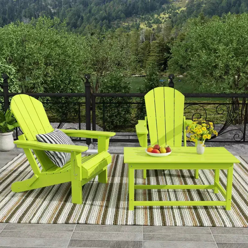 WestinTrends Set da conversazione Adirondack da esterno 3 pezzi