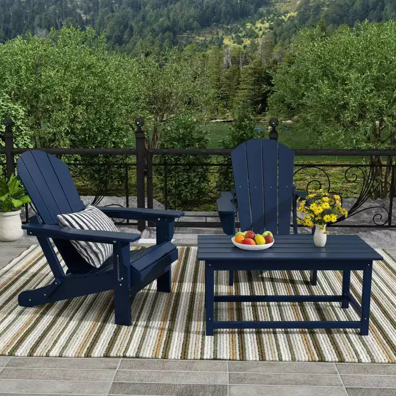 WestinTrends Set da conversazione Adirondack da esterno 3 pezzi