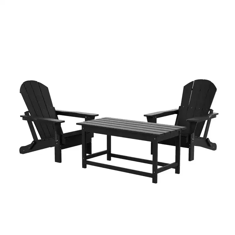 WestinTrends Set da conversazione Adirondack da esterno 3 pezzi