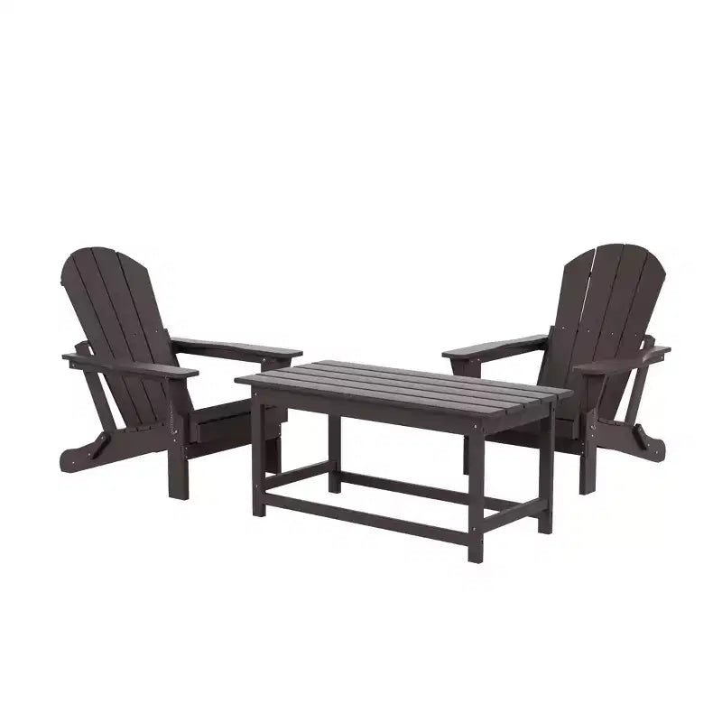 WestinTrends Set da conversazione Adirondack da esterno 3 pezzi