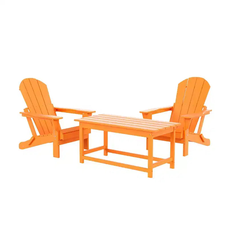 WestinTrends Set da conversazione Adirondack da esterno 3 pezzi