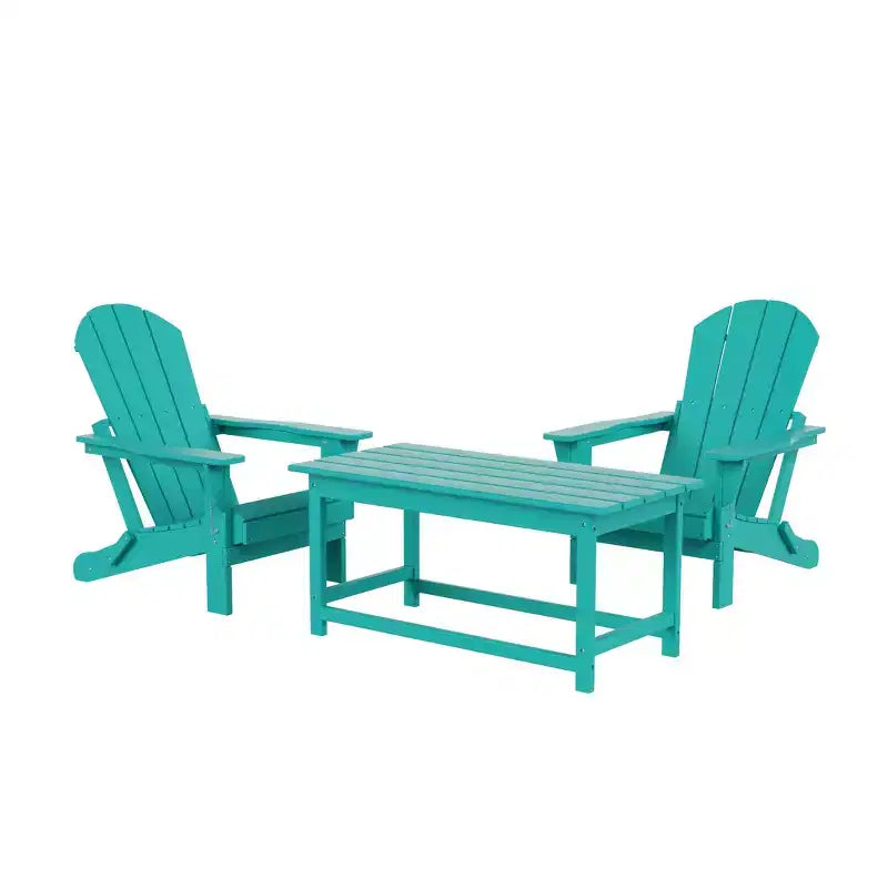 WestinTrends Set da conversazione Adirondack da esterno 3 pezzi