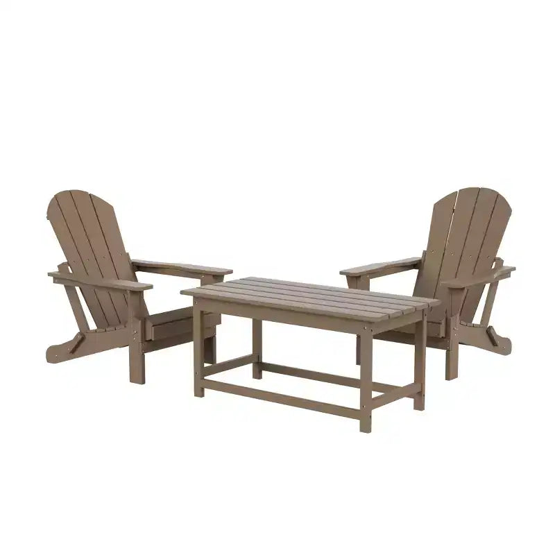 WestinTrends Set da conversazione Adirondack da esterno 3 pezzi