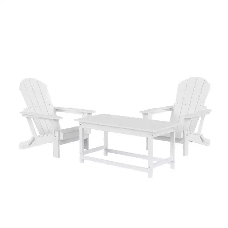 WestinTrends 3-Piece Outdoor Paio Adirondack Conversation Set
