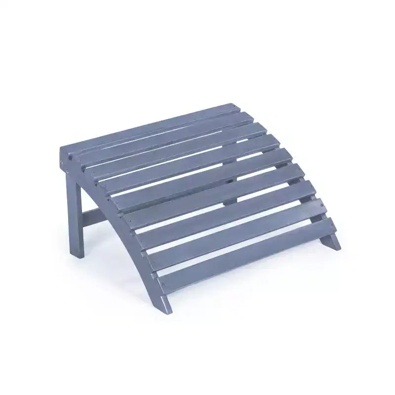 Sedia Adirondack tradizionale rustica Saranac in legno di acacia a 2 pezzi con poggiapiedi staccabile - JONATHAN Y