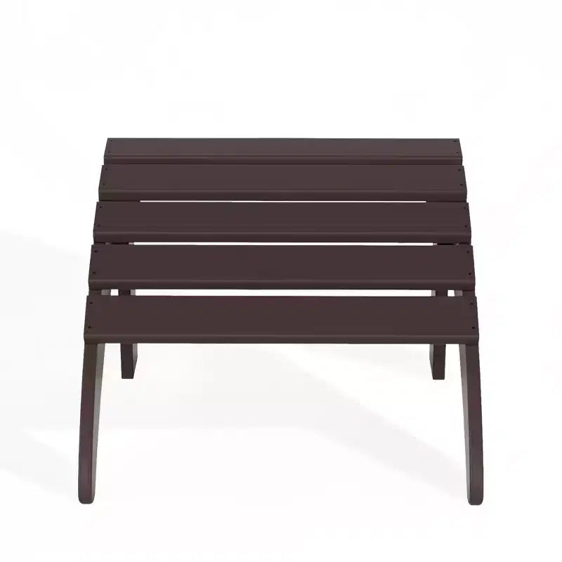 WestinTrends All-Weather Outdoor Patio Poly Adirondack Ottoman Footrest