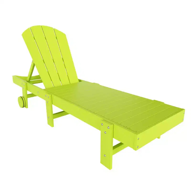 WestinTrends Malibu Chaise longue inclinable en polyéthylène avec roues (2 pièces)