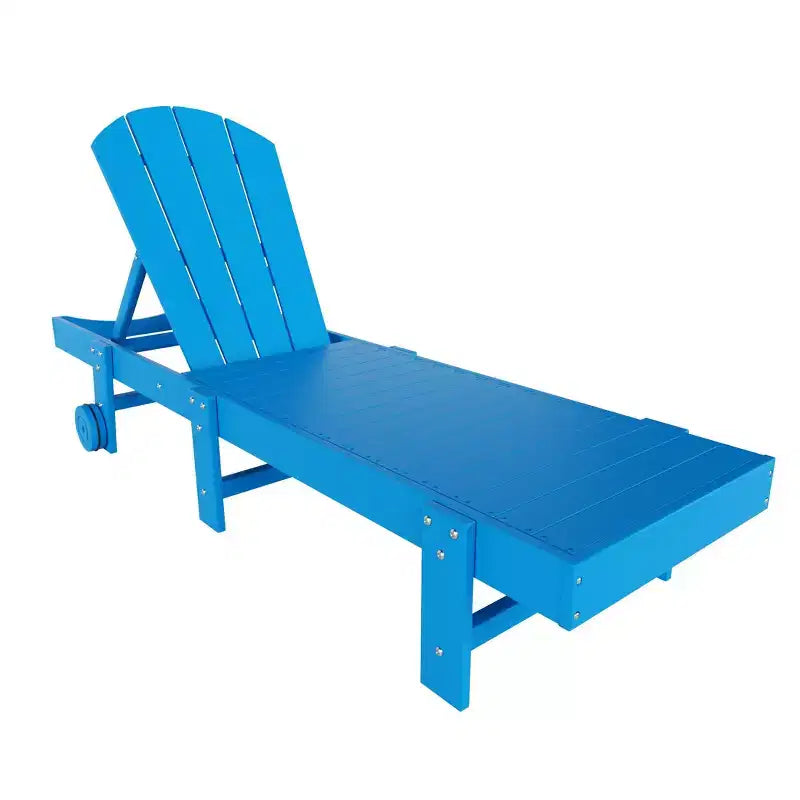 WestinTrends Malibu Chaise longue inclinable en polyéthylène avec roues (2 pièces)