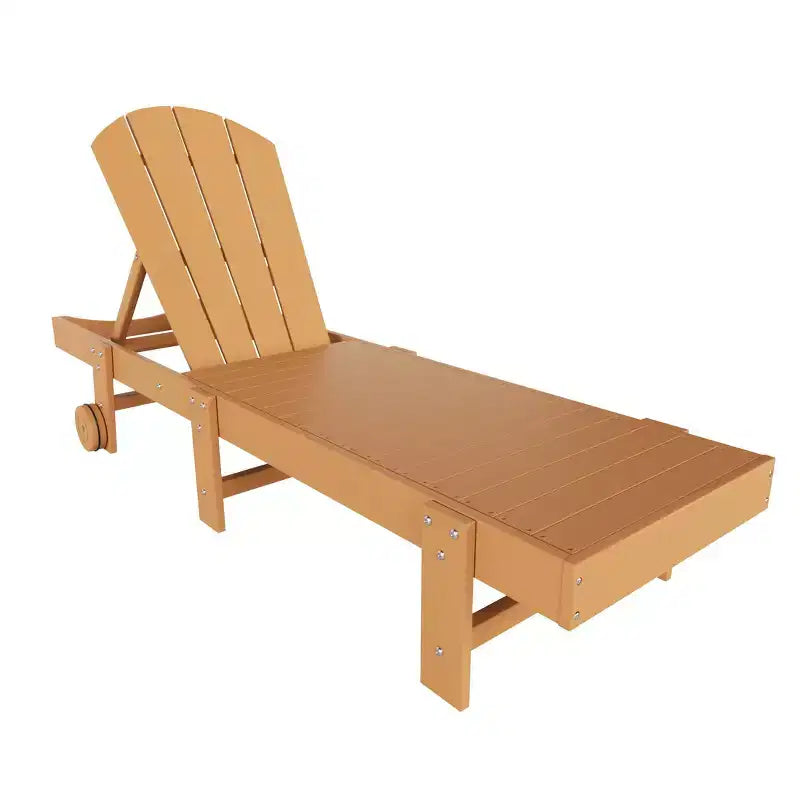 WestinTrends Malibu Chaise longue inclinable en polyéthylène avec roues (2 pièces)