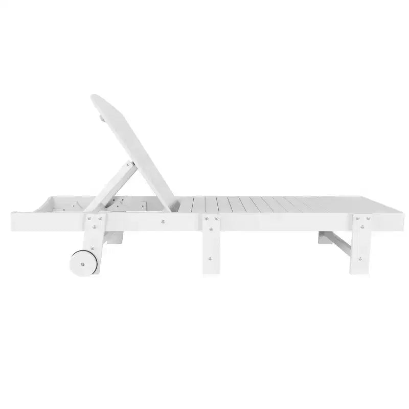 WestinTrends Malibu Chaise longue inclinable en polyéthylène avec roues (2 pièces)