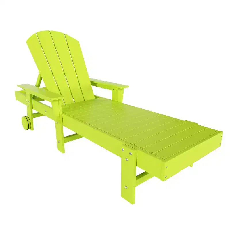 WestinTrends Malibu Sdraio reclinabile Adirondack a 3 pezzi con braccioli e ruote