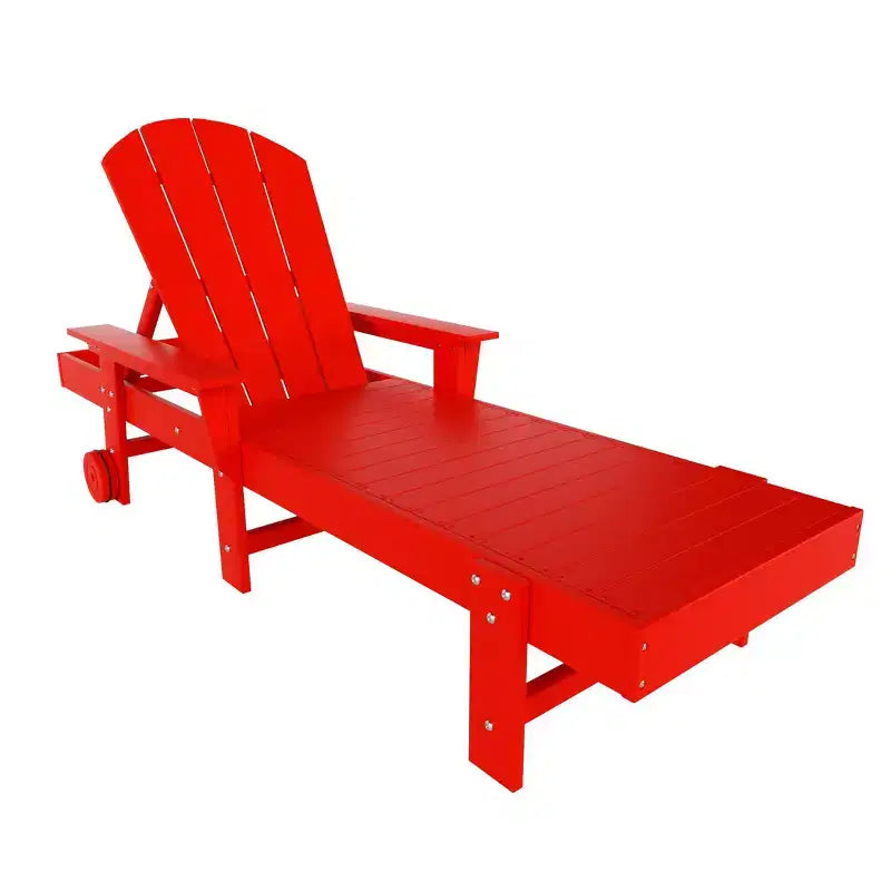 WestinTrends Malibu Sdraio reclinabile Adirondack a 3 pezzi con braccioli e ruote