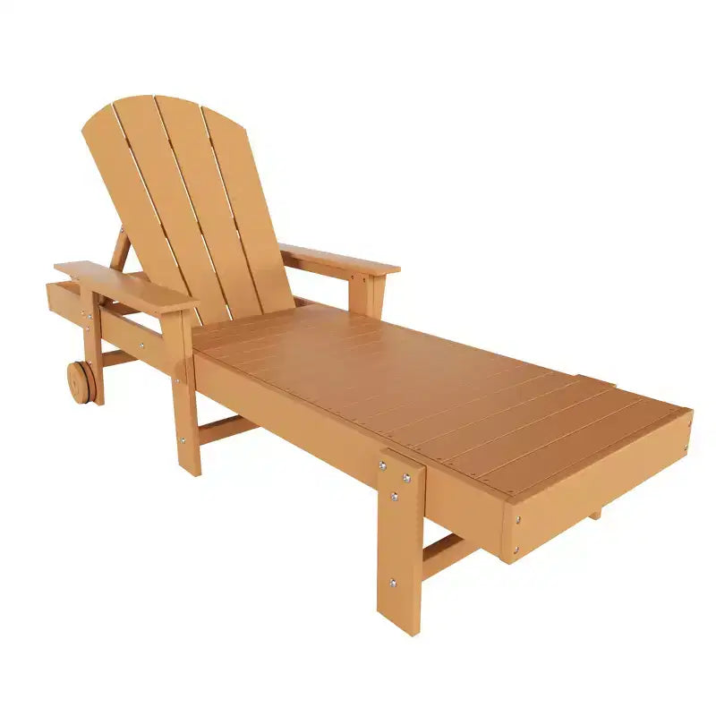 WestinTrends Malibu Sdraio reclinabile Adirondack a 3 pezzi con braccioli e ruote