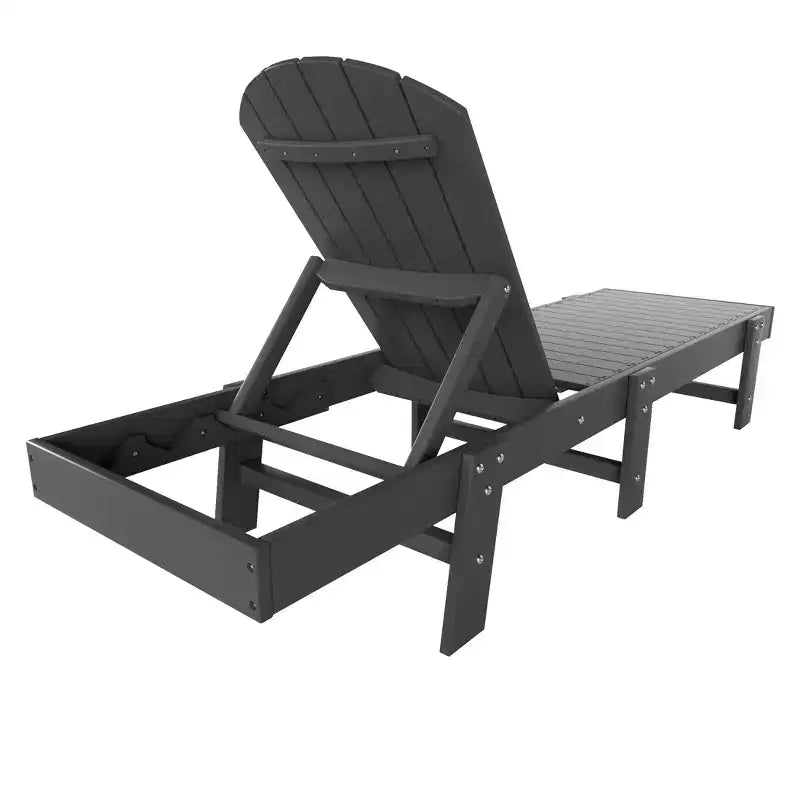 WestinTrends Dylan Chaise longue Adirondack classique inclinable en poly (lot de 2)