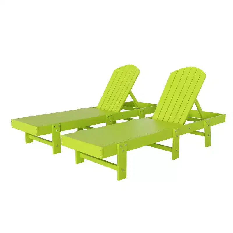 WestinTrends Dylan Chaise longue Adirondack classique inclinable en poly (lot de 2)