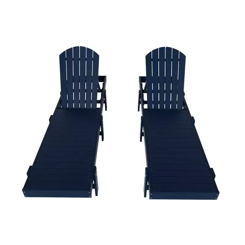 WestinTrends Dylan Chaise longue Adirondack classique inclinable en poly (lot de 2)