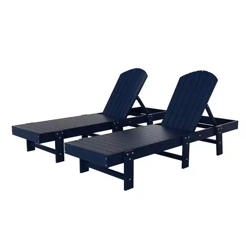 WestinTrends Dylan Chaise longue Adirondack classique inclinable en poly (lot de 2)