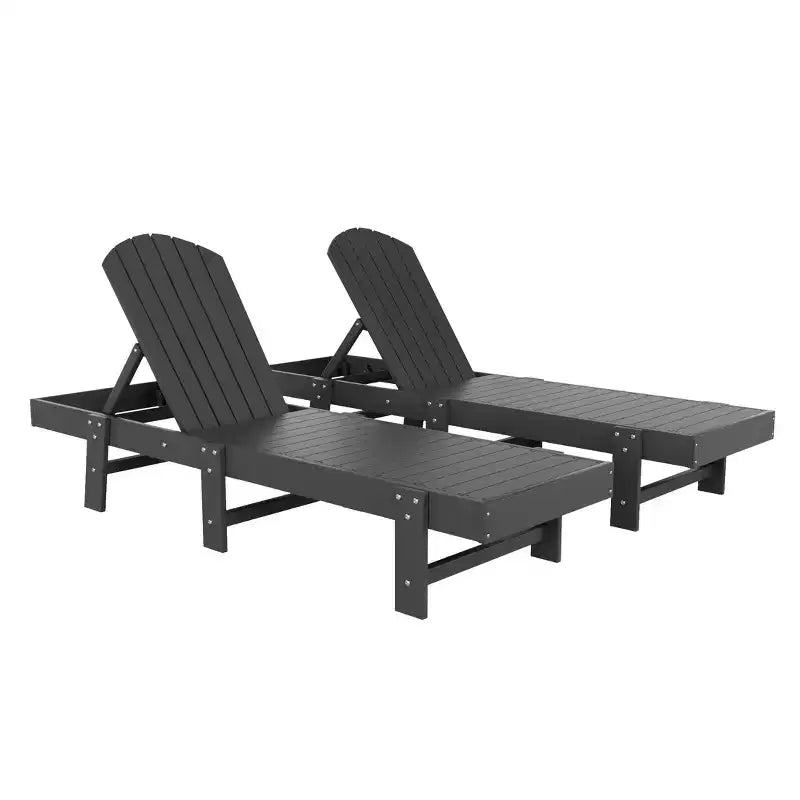 WestinTrends Dylan Classica Adirondack Poly Sdraio Reclinabile (Set di 2 pz)