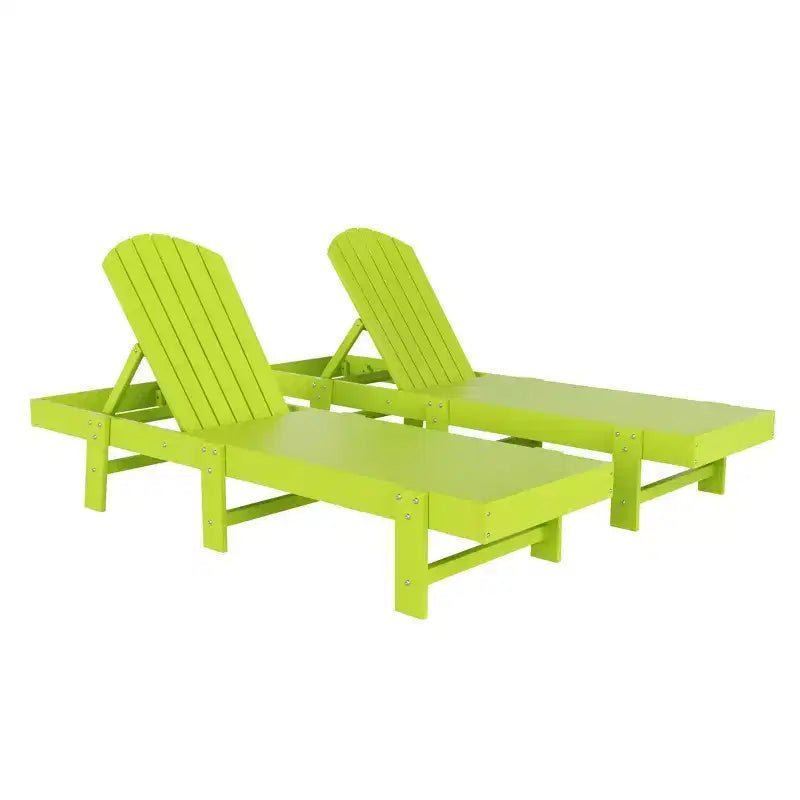 WestinTrends Dylan Classica Adirondack Poly Sdraio Reclinabile (Set di 2 pz)