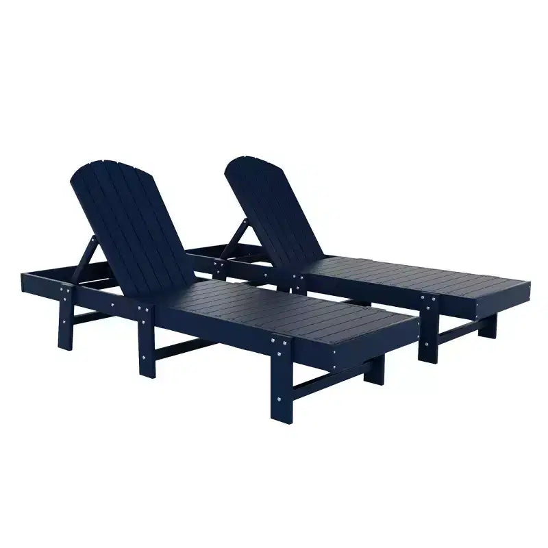 WestinTrends Dylan Classica Adirondack Poly Sdraio Reclinabile (Set di 2 pz)