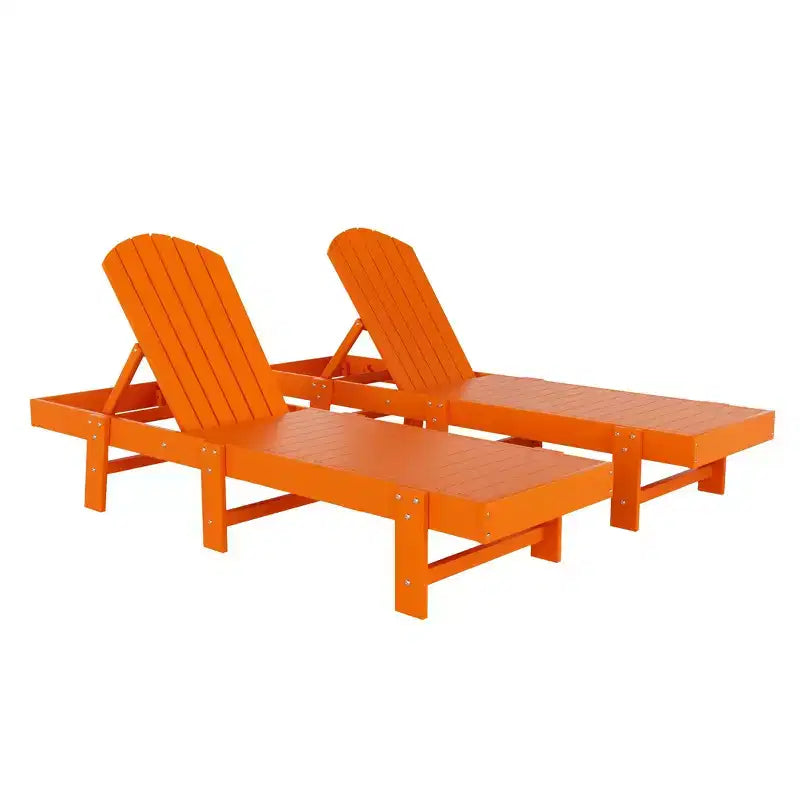 WestinTrends Dylan Classica Adirondack Poly Sdraio Reclinabile (Set di 2 pz)