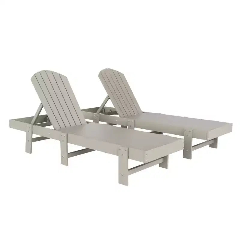 WestinTrends Dylan Classica Adirondack Poly Sdraio Reclinabile (Set di 2 pz)