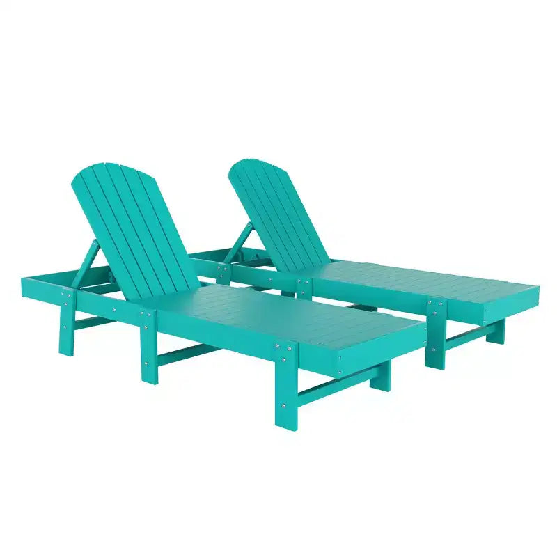WestinTrends Dylan Classica Adirondack Poly Sdraio Reclinabile (Set di 2 pz)