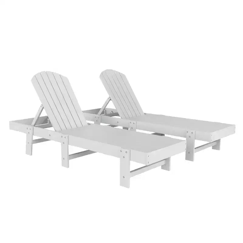 WestinTrends Dylan Classica Adirondack Poly Sdraio Reclinabile (Set di 2 pz)