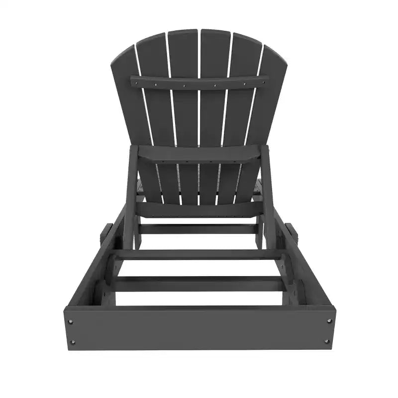 WestinTrends Dylan Set 3 Pezzi Chaise Longue Reclinabile in Poly Adirondack