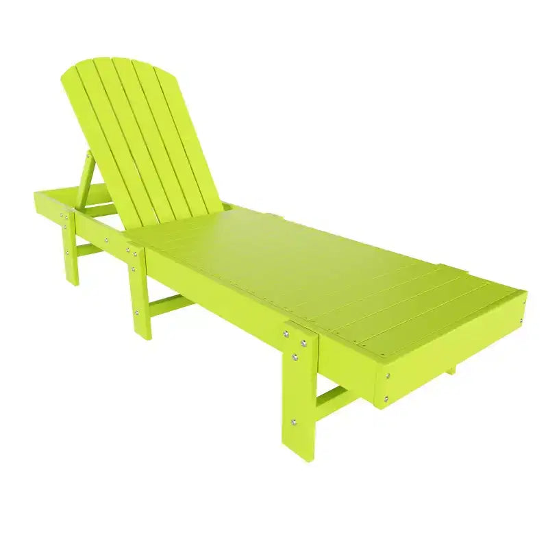 WestinTrends Dylan Set 3 Pezzi Chaise Longue Reclinabile in Poly Adirondack